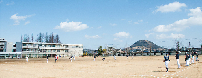 三木町中学校風景