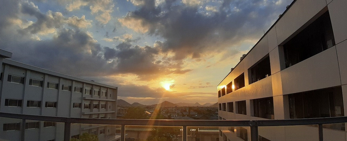 三木町夕日