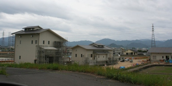 建設中の下水処理施設