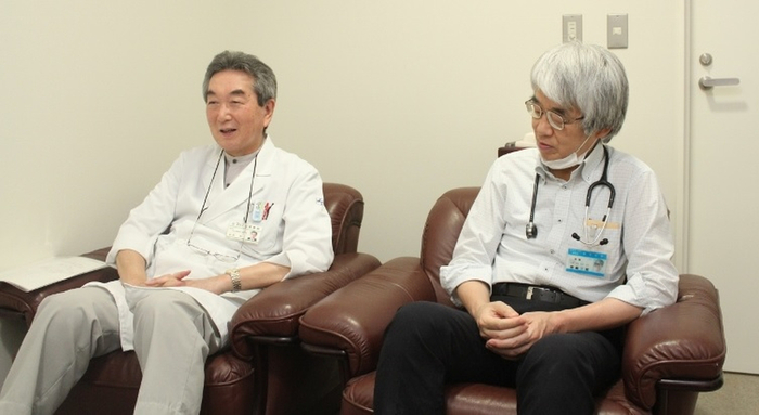理事長：松原先生と小児科：柴﨑先生